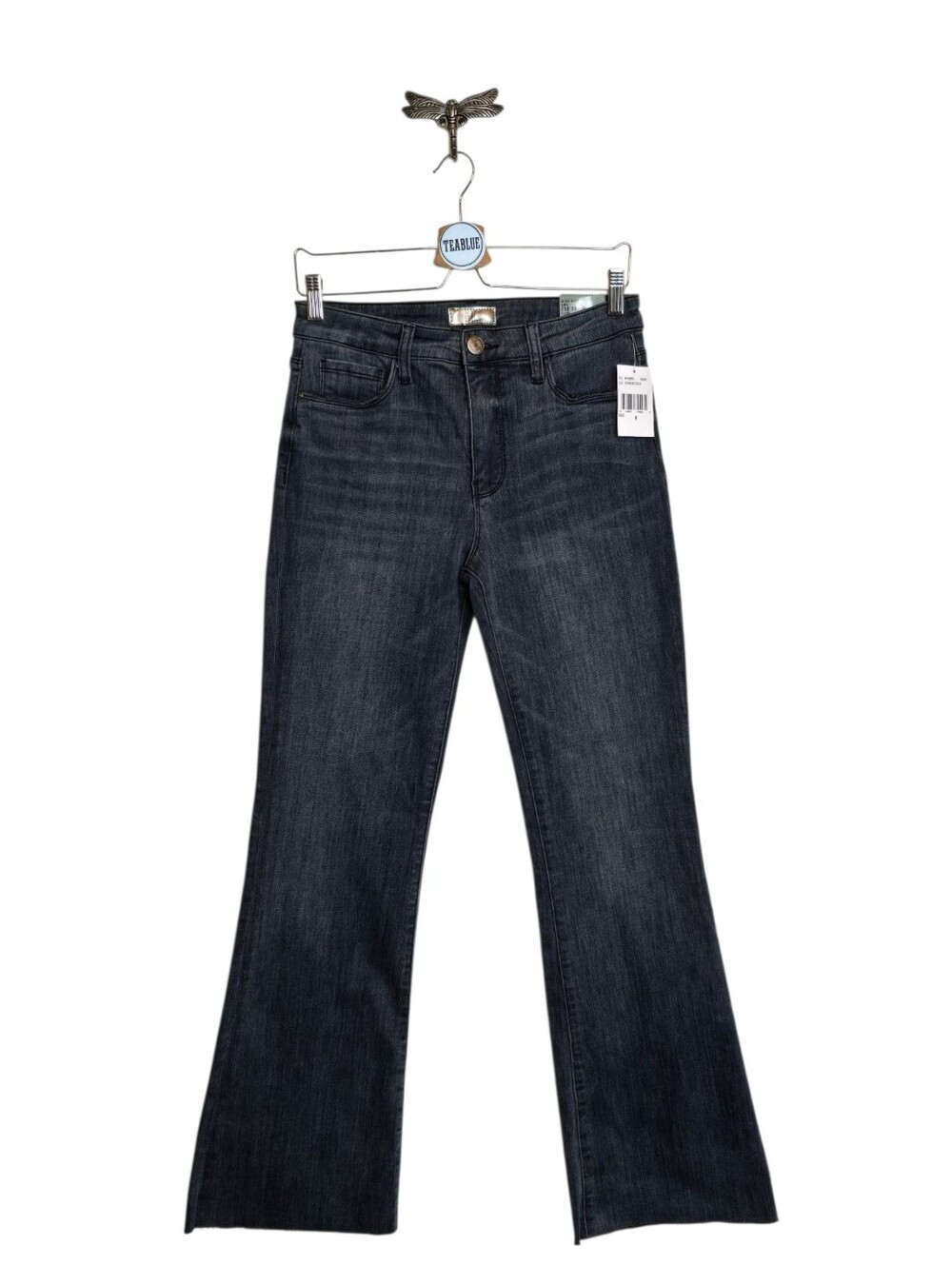 NWT KUT from the Kloth Ana Fab Ab Flare Jeans Size 6 High Rise Raw Hem